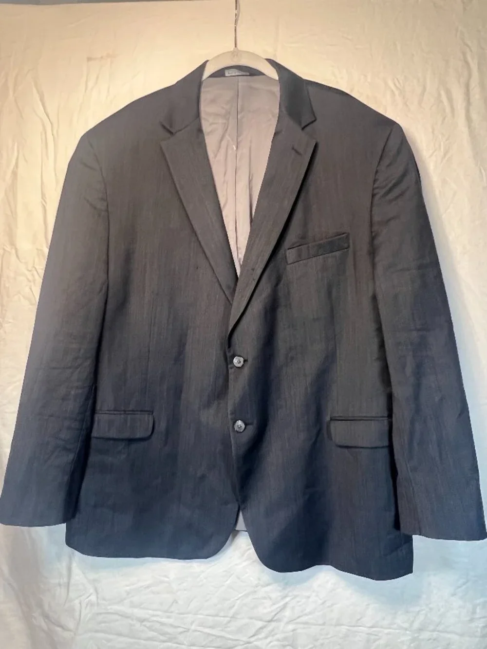 Wool Blend Suit Jacket Jos A Bank Travelers Collection 52R